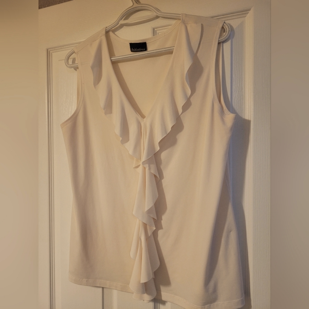 RUFFLED TANK TOP